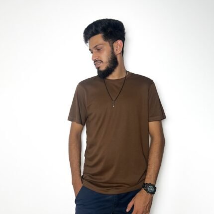 Premium Half Sleeve T-shirt - Coffee