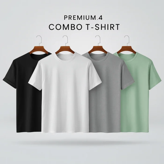 Premium Half Sleeve T-Shirt Bundle - Buy Any 4 T-Shirt