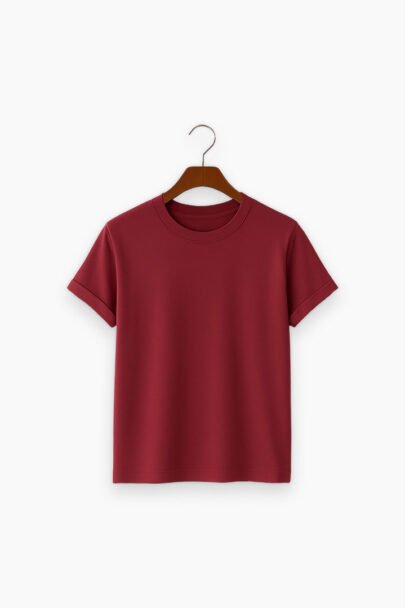 Half T-Shirt Maroon