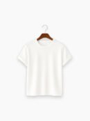 Half T-Shirt White