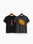 Premium Print 2-Combo T-Shirts – Gray & Black