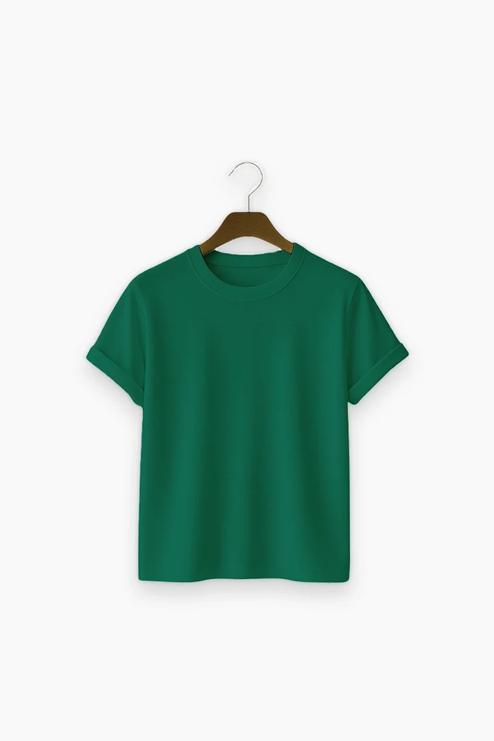 Single T-Shirt Bottle Green