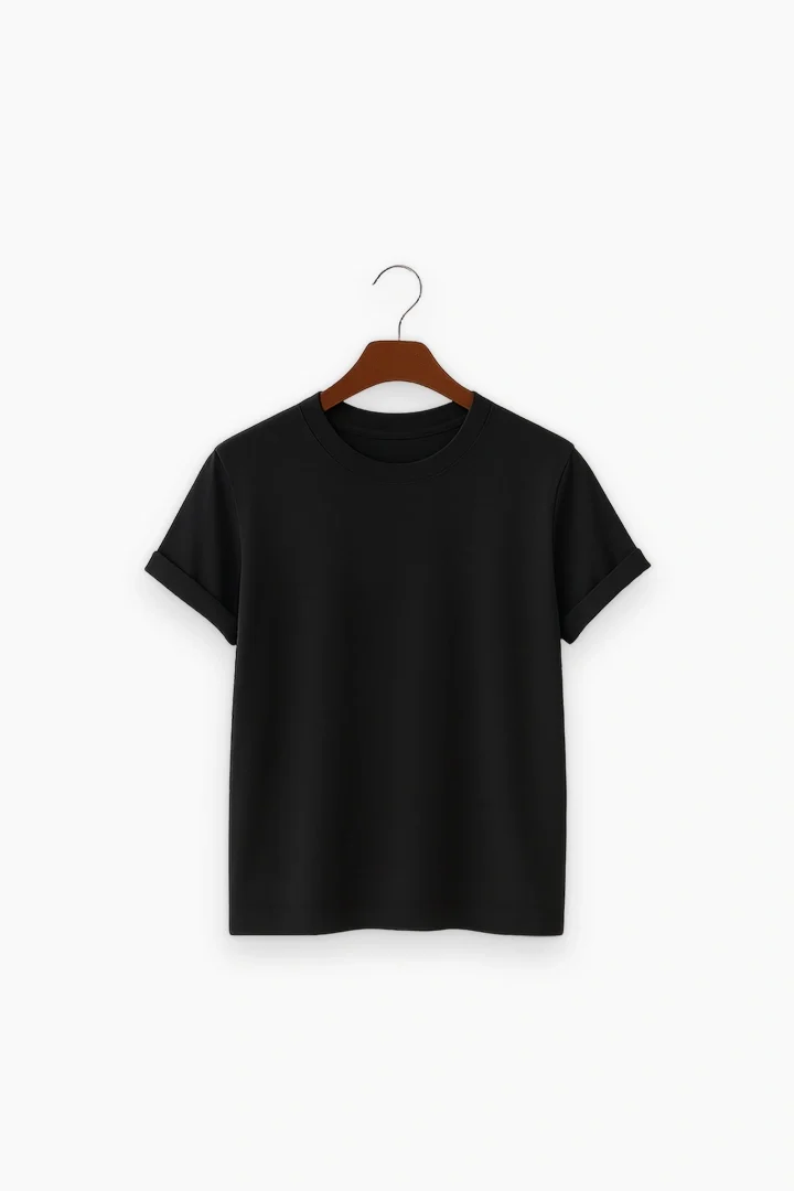 Solid Black T-Shirt