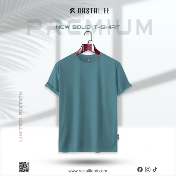 solid t-shirt Jungle Green