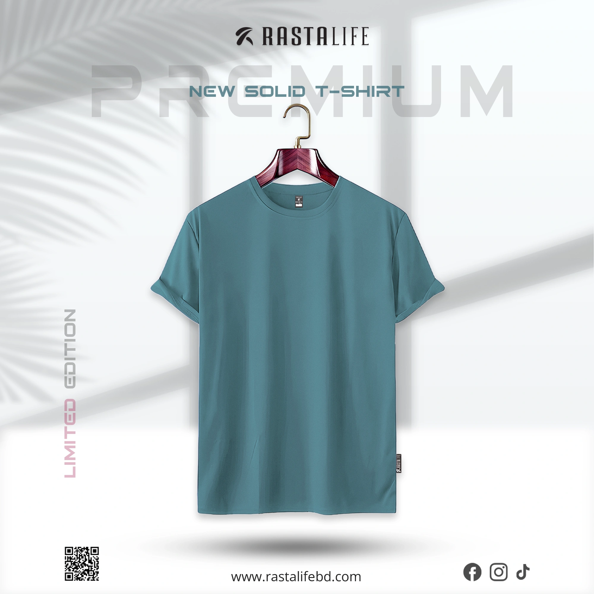 solid t-shirt Jungle Green
