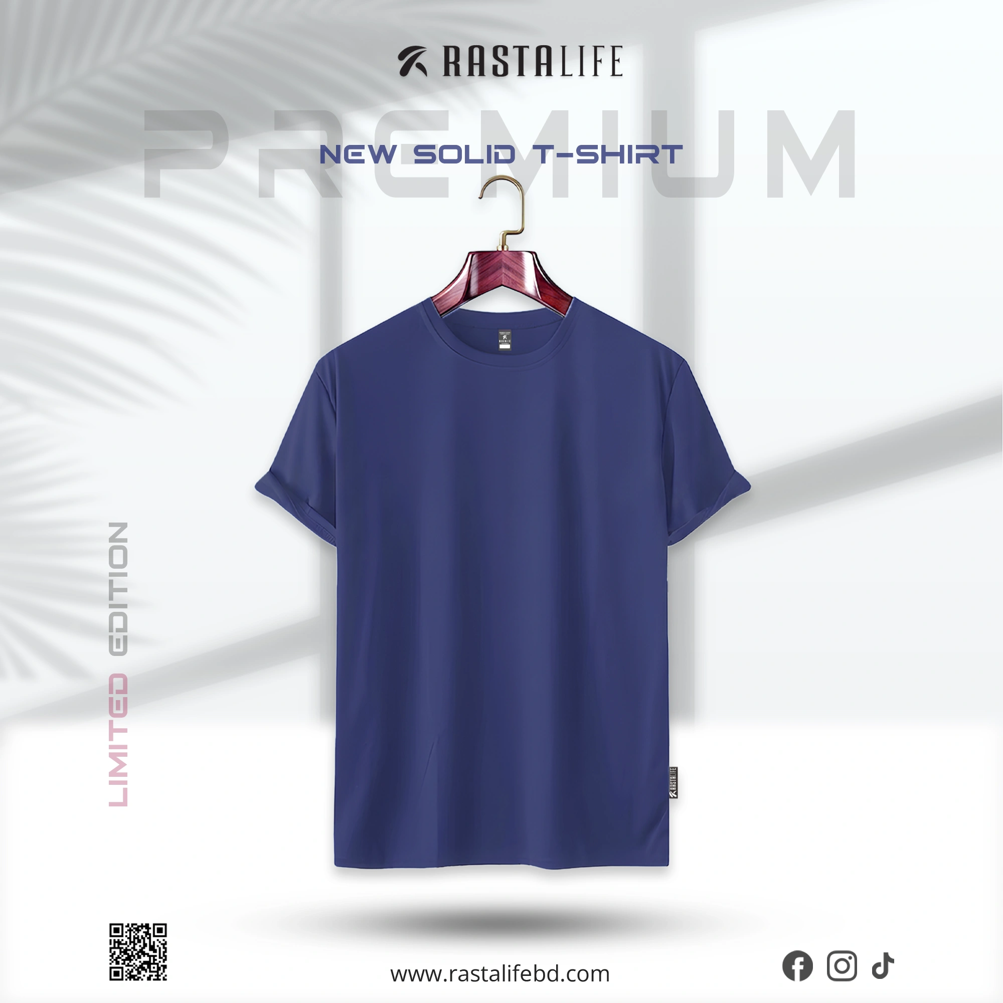 Solid T-Shirt Navy Blue