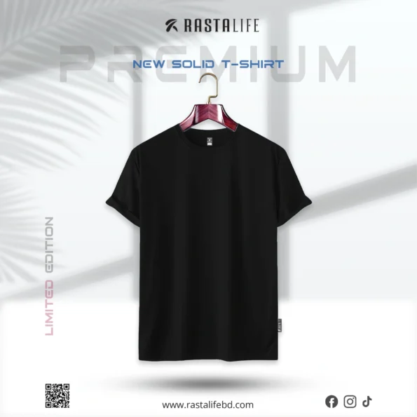 Solid T-Shirt Black