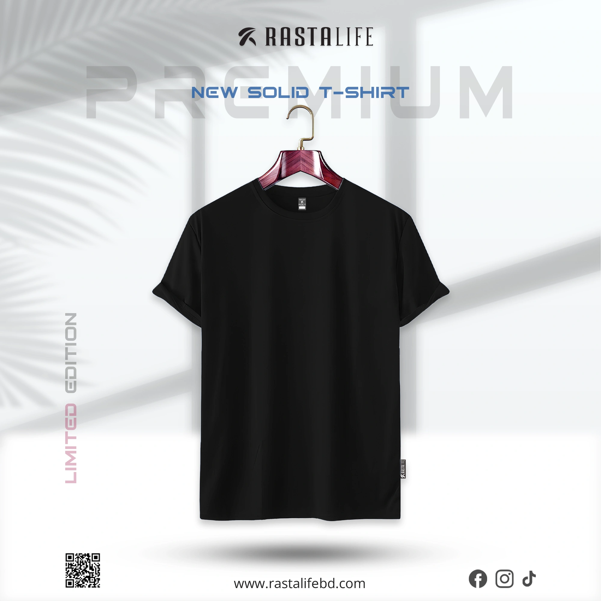 Solid T-Shirt Black